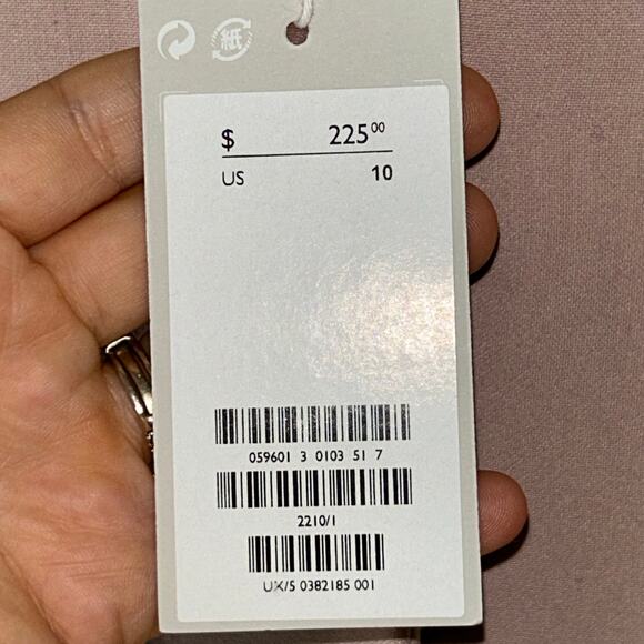 NWT COS Pink Trench coat full zip women’s size 10 retail $225 - Picture 5 of 12